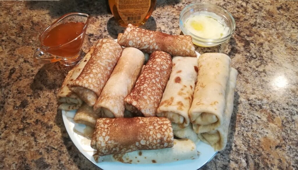 блинчики с яблочком